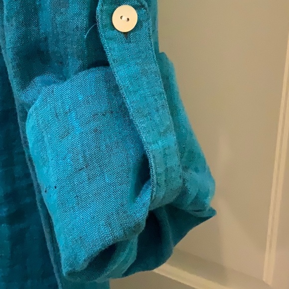 FINLEY 100% linen shirt dress. NWT - Picture 6 of 16